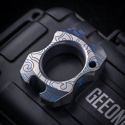 Pocket Tool – KASFLY Single Knuckle Duster | Titanium Zirconium Bronze EDC Multi Tool