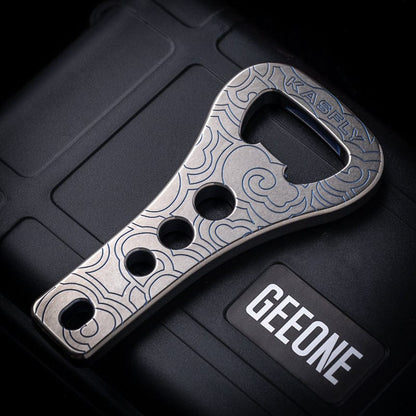 Pocket Tool – KASFLY Single Knuckle Duster | Titanium Zirconium Bronze EDC Multi Tool