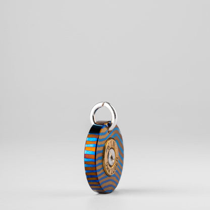 Knife Bead – KASFLY Primer Disc Pendant | Mokuti Damascus Superconductor EDC Disc