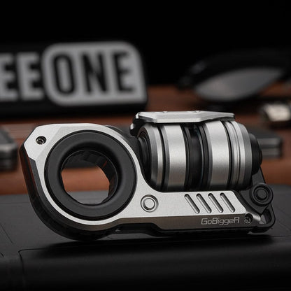 Fidget Slider EDC – GoBiggeR Sinian Lite | Aluminum Titanium Zirconium Mokuti Push Slider
