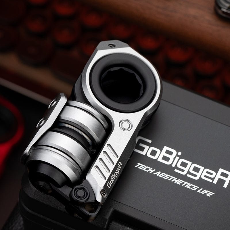 Fidget Slider EDC – GoBiggeR Sinian Lite | Aluminum Titanium Zirconium Mokuti Push Slider