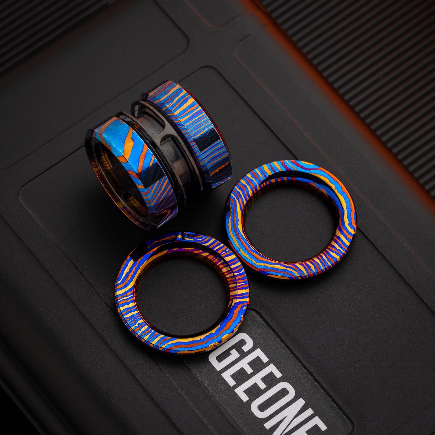 Fidget Slider EDC – GoBiggeR Sinian Lite | Aluminum Titanium Zirconium Mokuti Push Slider