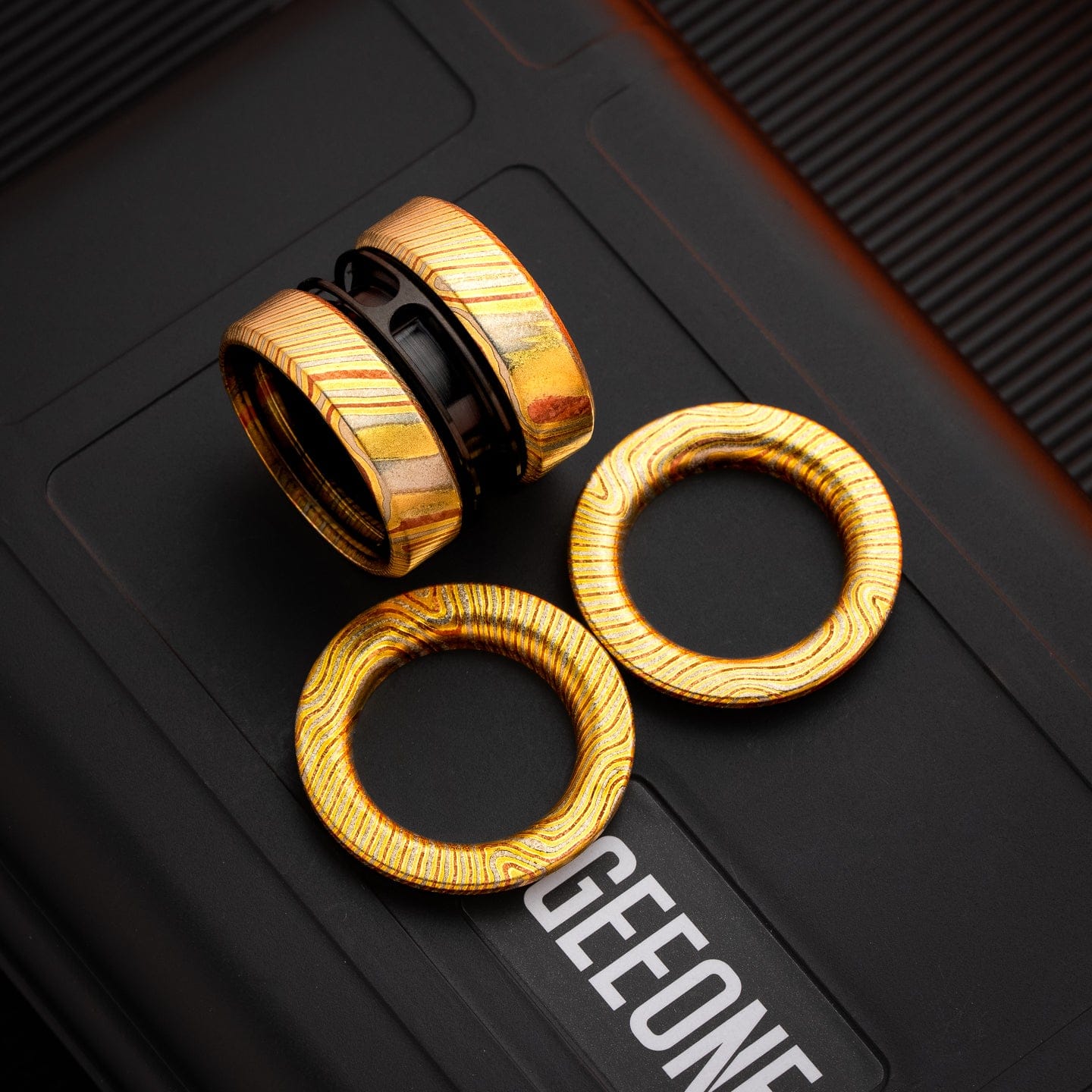 Fidget Slider EDC – GoBiggeR Sinian Lite | Aluminum Titanium Zirconium Mokuti Push Slider