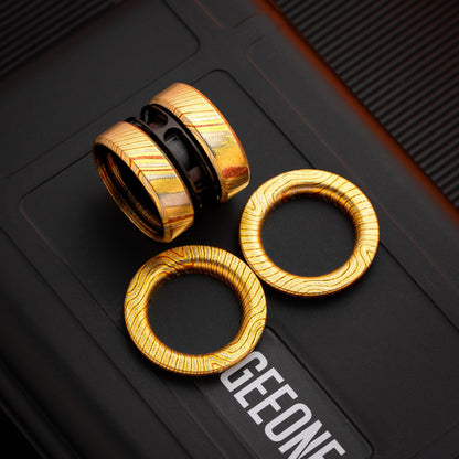 Fidget Slider EDC – GoBiggeR Sinian Lite | Aluminum Titanium Zirconium Mokuti Push Slider