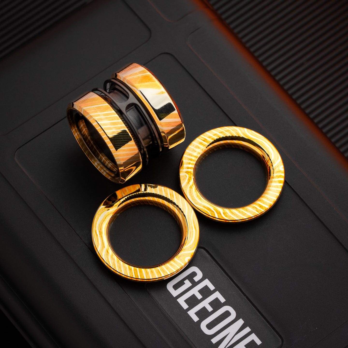 Fidget Slider EDC – GoBiggeR Sinian Lite | Aluminum Titanium Zirconium Mokuti Push Slider