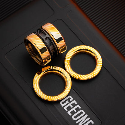Fidget Slider EDC – GoBiggeR Sinian Lite | Aluminum Titanium Zirconium Mokuti Push Slider