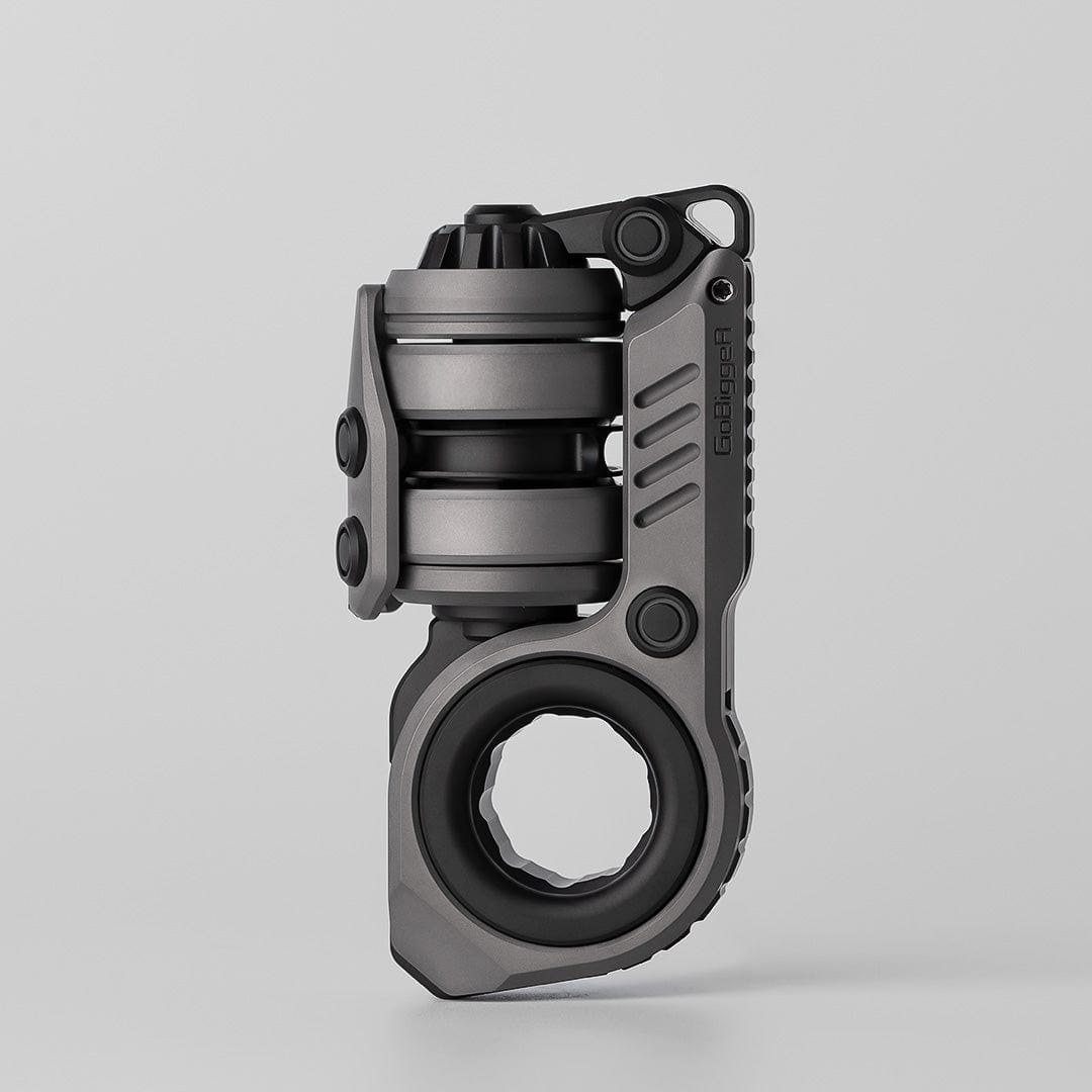 Fidget Slider EDC – GoBiggeR Sinian | Titanium Zirconium Gold Steel Premium Push Slider