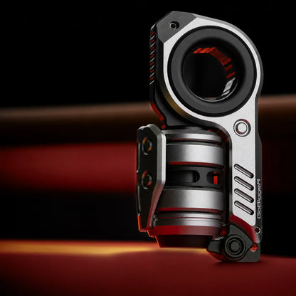 GoBiggeR Aurora metal EDC fidget toy in a silver finish