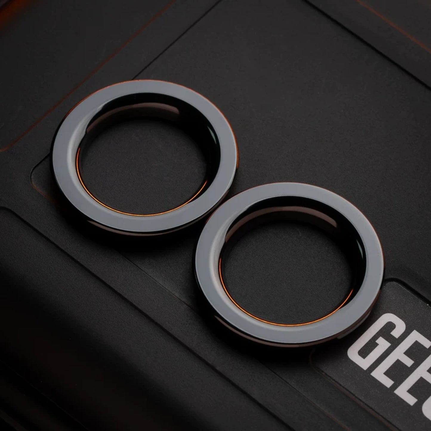 GoBiggeR metal fidget toy with roller and ring controls in hand