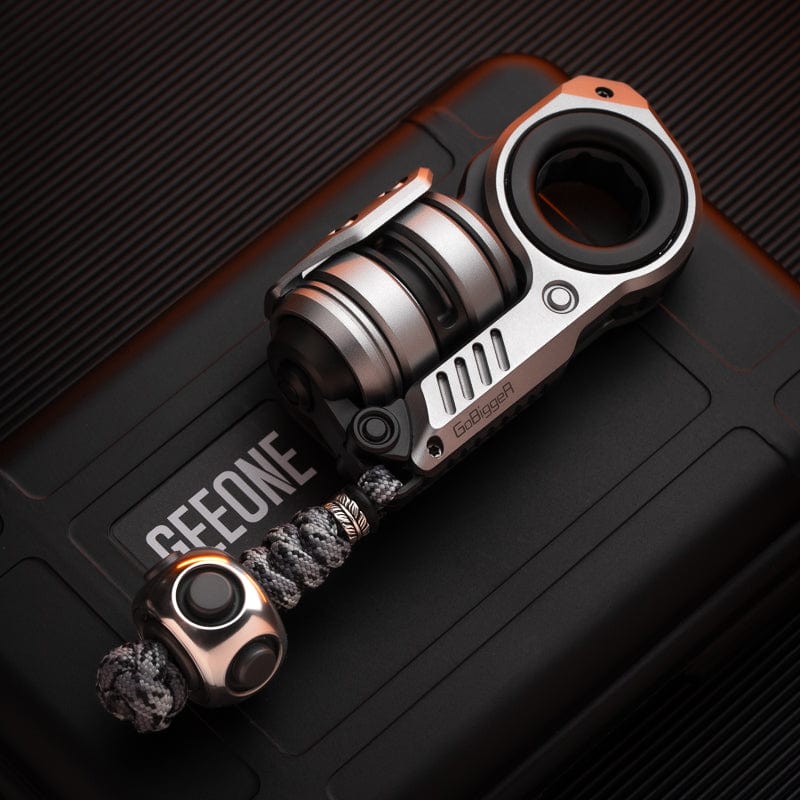 Fidget Slider EDC – GoBiggeR Sinian Lite | Aluminum Titanium Zirconium Mokuti Push Slider