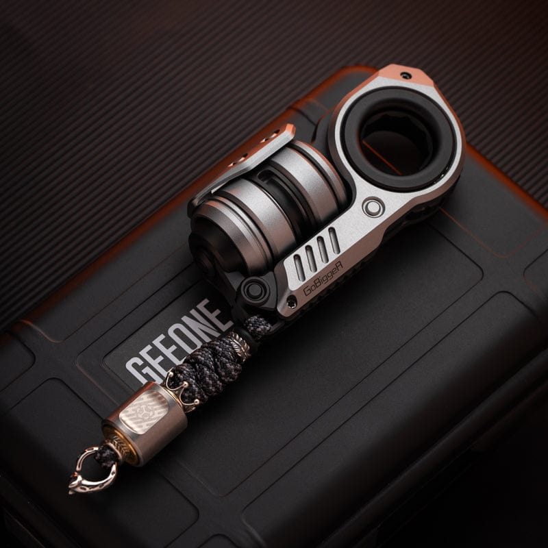 Fidget Slider EDC – GoBiggeR Sinian Lite | Aluminum Titanium Zirconium Mokuti Push Slider