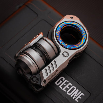 Fidget Slider EDC – GoBiggeR Sinian Lite | Aluminum Titanium Zirconium Mokuti Push Slider