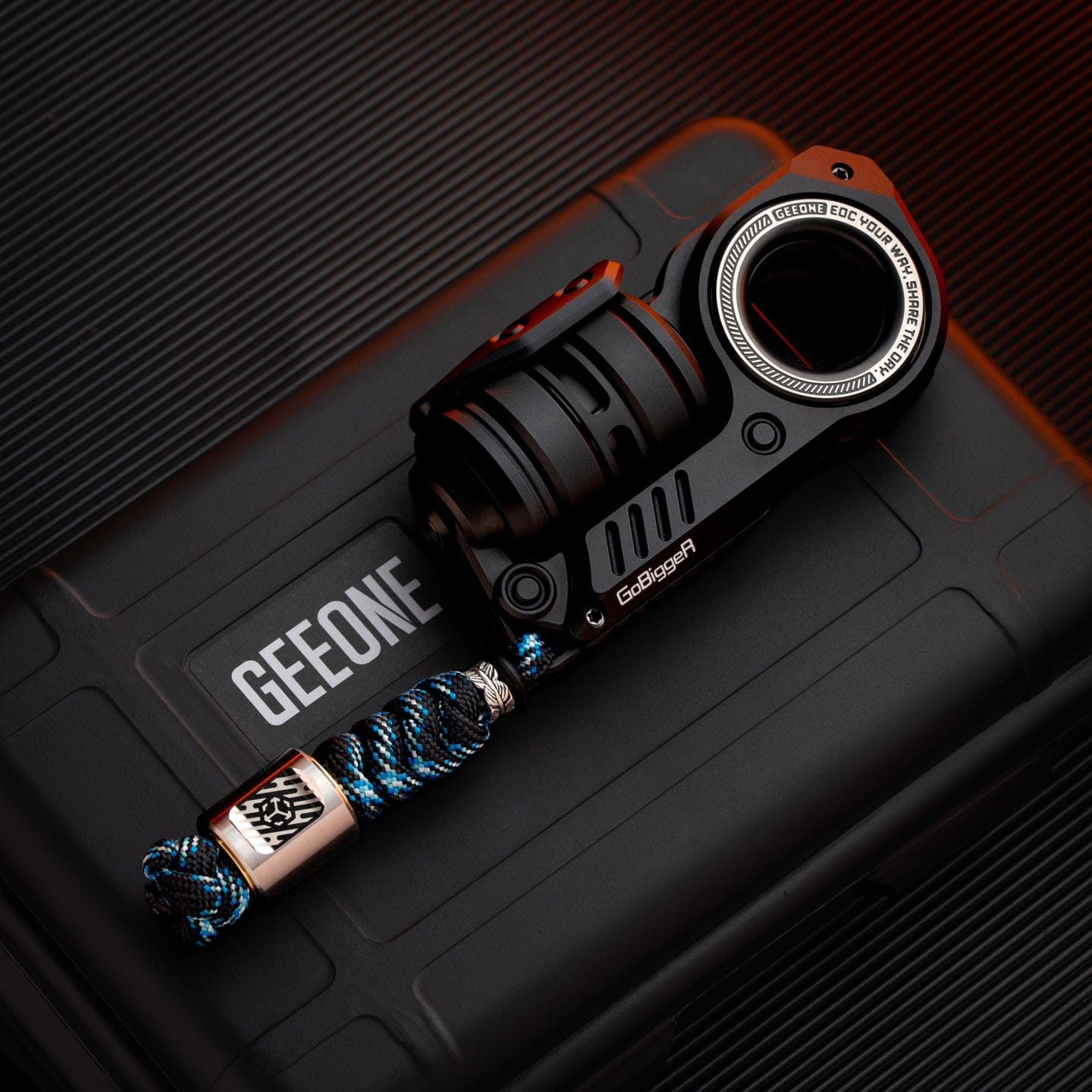 Fidget Slider EDC – GoBiggeR Sinian Lite | Aluminum Titanium Zirconium Mokuti Push Slider