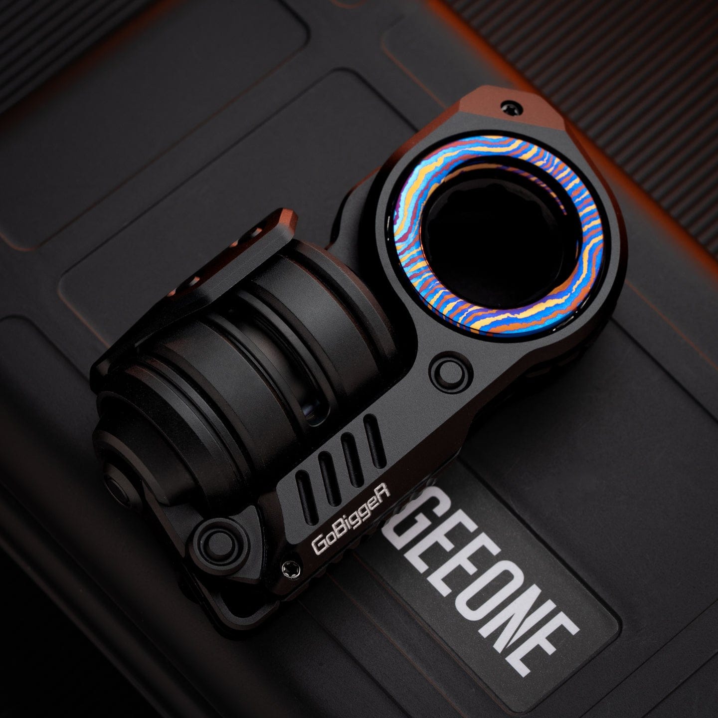 Fidget Slider EDC – GoBiggeR Sinian Lite | Aluminum Titanium Zirconium Mokuti Push Slider