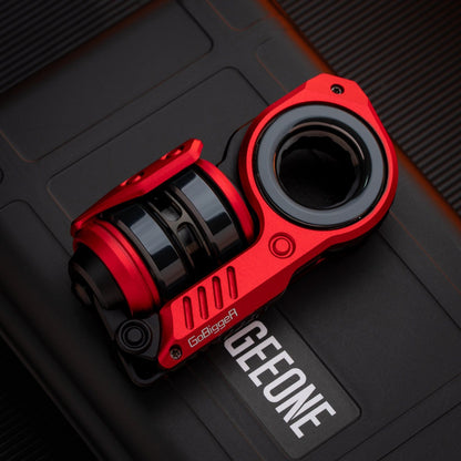 Fidget Slider EDC – GoBiggeR Sinian Lite | Aluminum Titanium Zirconium Mokuti Push Slider