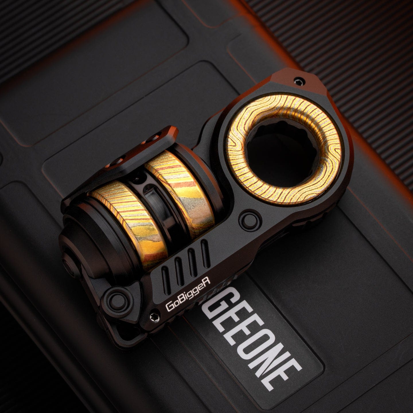 Fidget Slider EDC – GoBiggeR Sinian Lite | Aluminum Titanium Zirconium Mokuti Push Slider