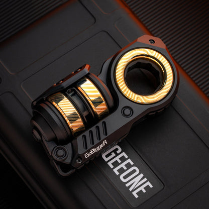 Fidget Slider EDC – GoBiggeR Sinian Lite | Aluminum Titanium Zirconium Mokuti Push Slider