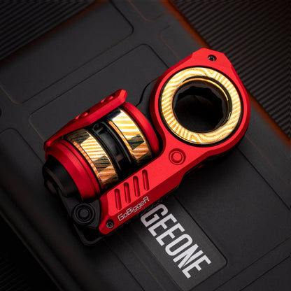 Fidget Slider EDC – GoBiggeR Sinian Lite | Aluminum Titanium Zirconium Mokuti Push Slider