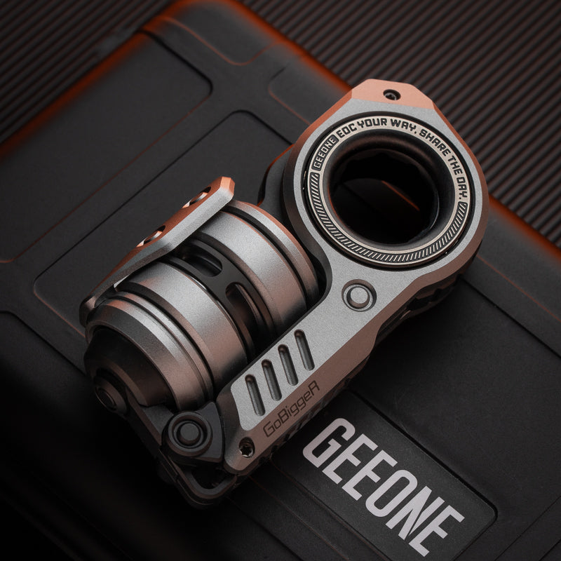 Fidget Slider EDC – GoBiggeR Sinian Lite | Aluminum Titanium Zirconium Mokuti Push Slider
