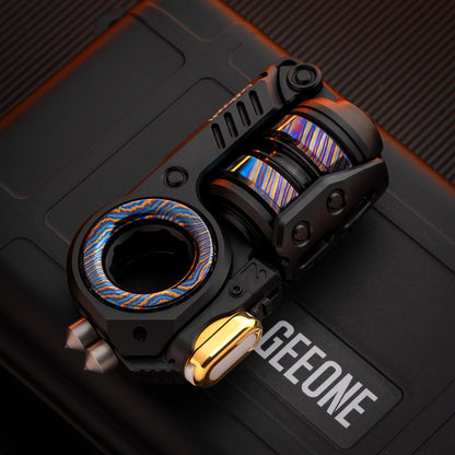 Fidget Slider EDC – GoBiggeR Sinian Lite | Aluminum Titanium Zirconium Mokuti Push Slider