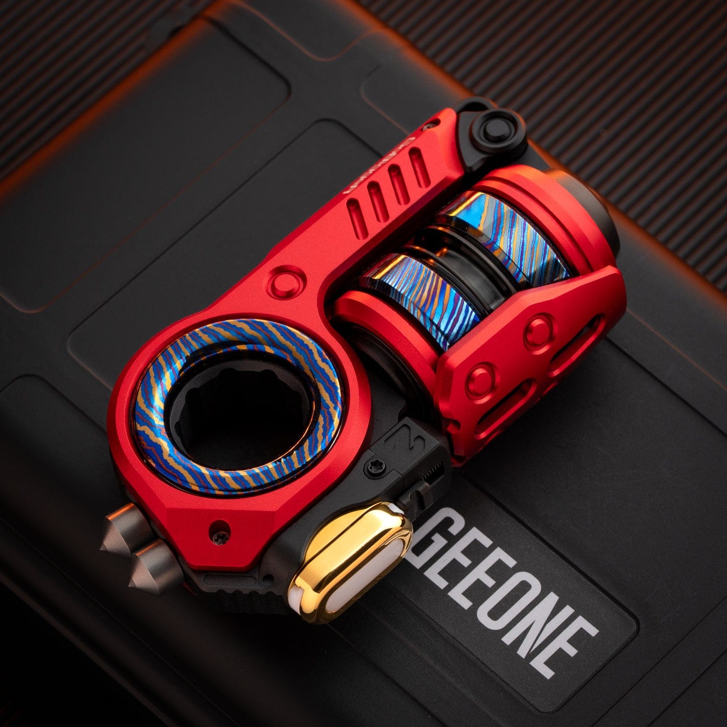 Fidget Slider EDC – GoBiggeR Sinian Lite | Aluminum Titanium Zirconium Mokuti Push Slider