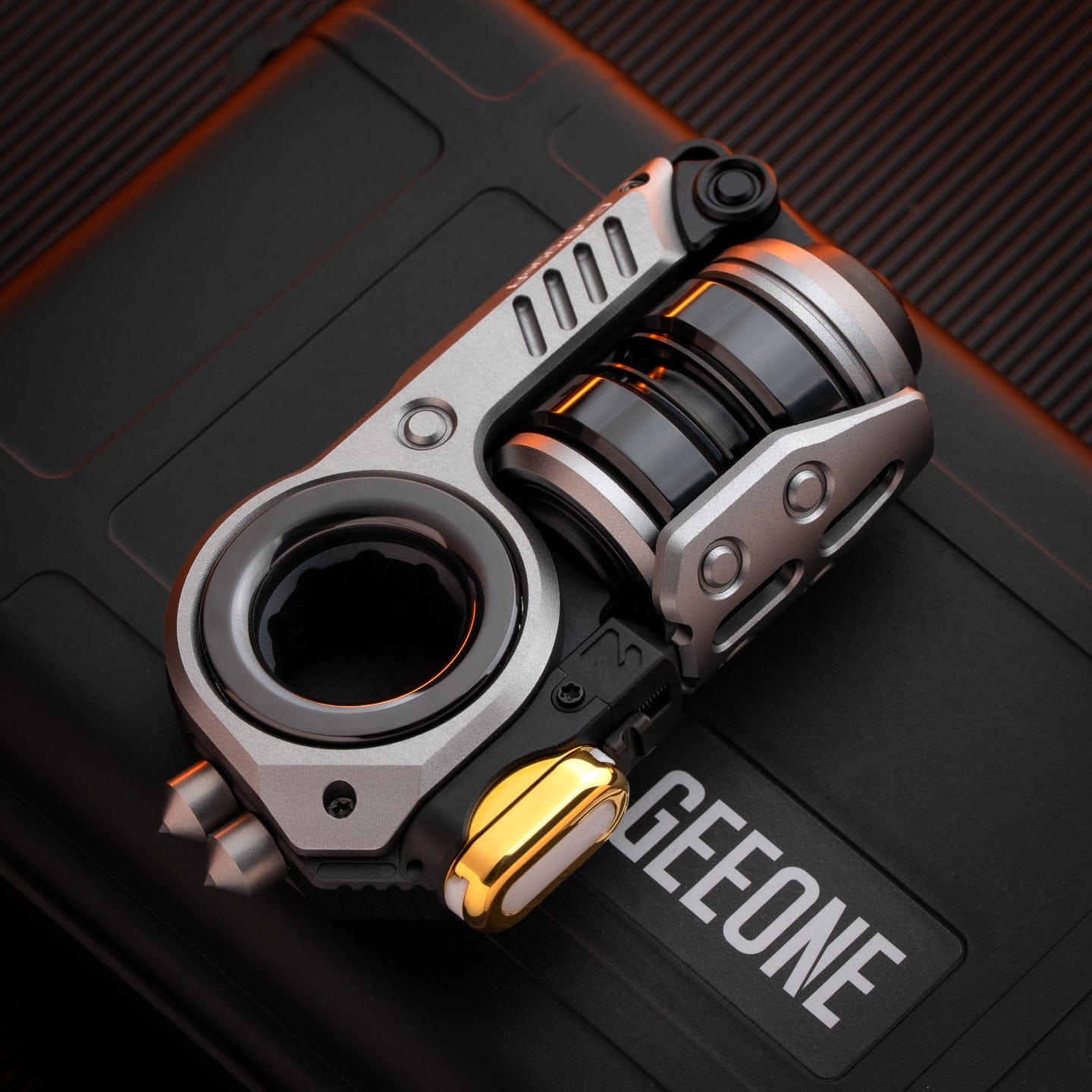 Fidget Slider EDC – GoBiggeR Sinian Lite | Aluminum Titanium Zirconium Mokuti Push Slider