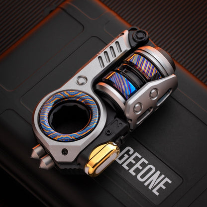 Fidget Slider EDC – GoBiggeR Sinian Lite | Aluminum Titanium Zirconium Mokuti Push Slider