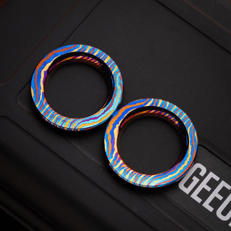 Fidget Slider EDC – GoBiggeR Sinian Lite | Aluminum Titanium Zirconium Mokuti Push Slider