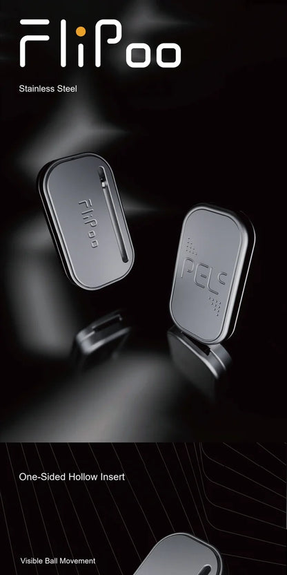 PEL Flipoo stainless steel body and one-sided hollow insert detail