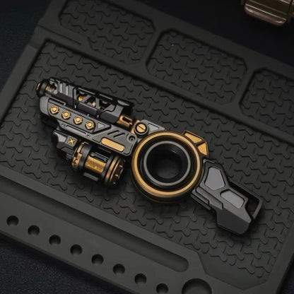 Time Knight PRO titanium fidget toy in black and gold