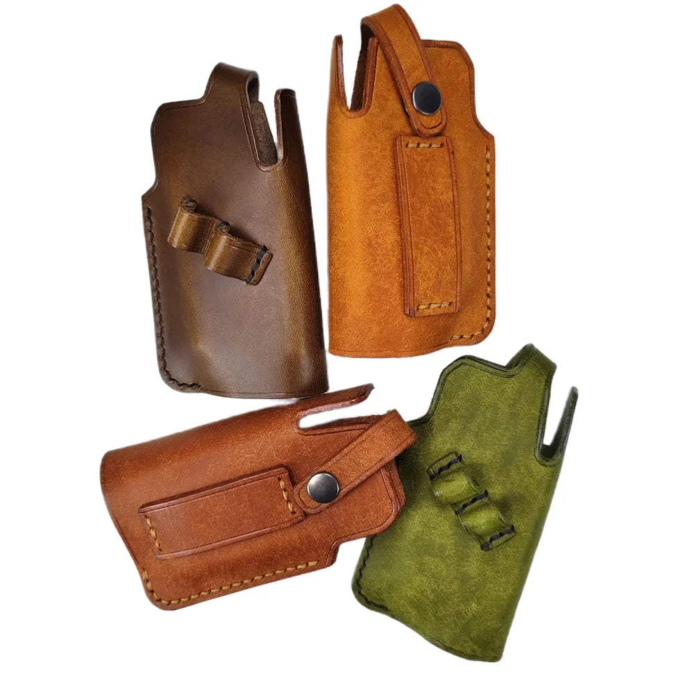 Four Ring-Frame leather case colors shown together
