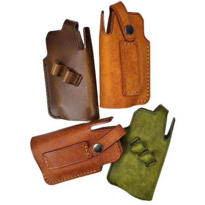 Four Ring-Frame leather case colors shown together