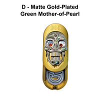 D Upgraded - Matte Gold-Plated / Green Mother-of-Pearl