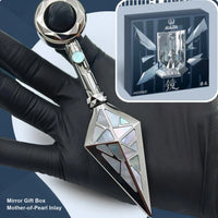 Mirror Gift Box - Polished Titanium + Mother-of-Pearl
