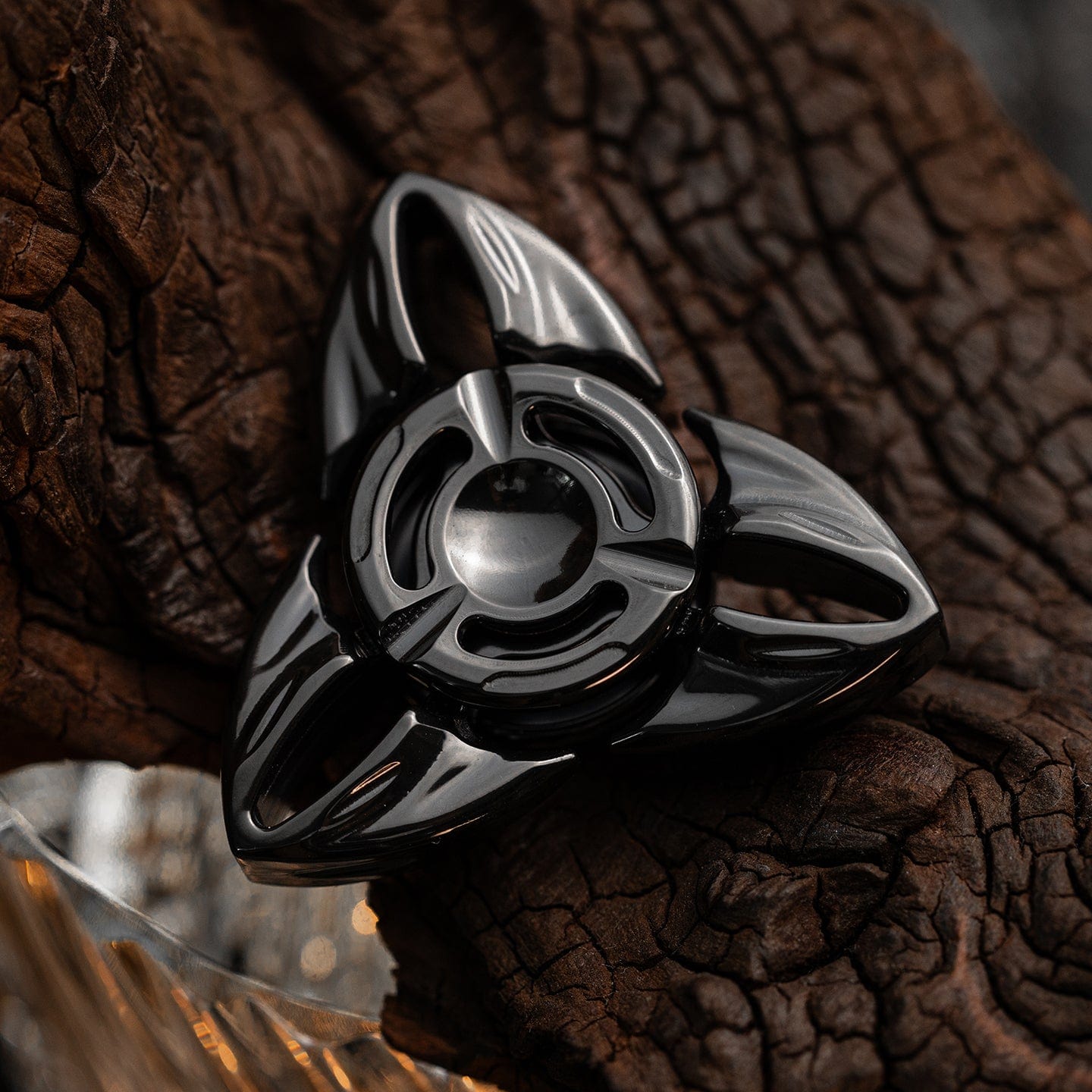 Fidget Spinner EDC – HE EDC Shadow Spinner | Titanium Zirconium Brass Copper Precision Spinner