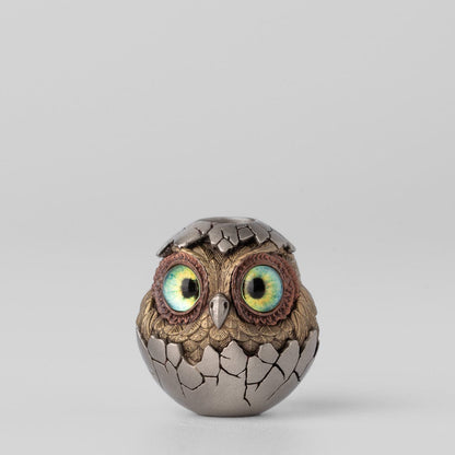 Knife Bead – LY EDC Owl Eggshell Lanyard Bead | Brass 925 Silver Cupronickel EDC Pendant