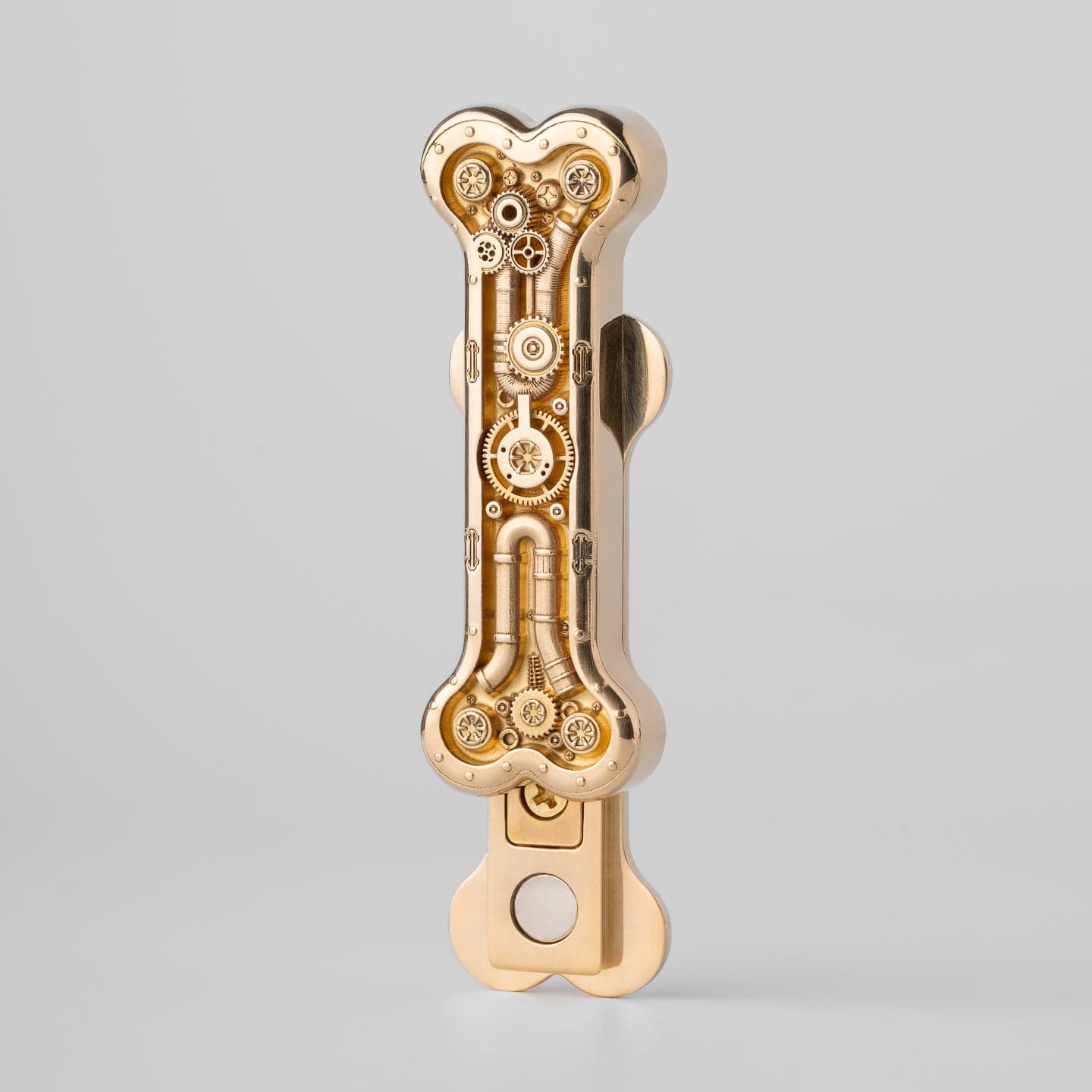 EDC Pendant – HF EDC Steam Bone | Brass Engraving Lanyard Bead Knife Bead