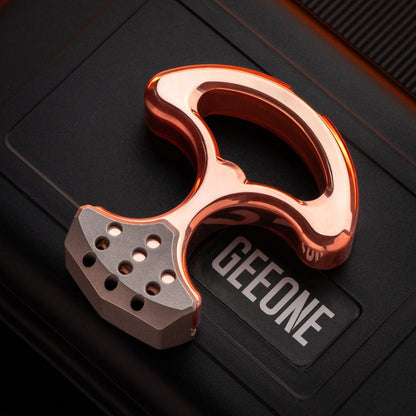 Pocket Tool – Iron Triangle Crusader Knuckle Duster | G10 Titanium Copper Ultem EDC
