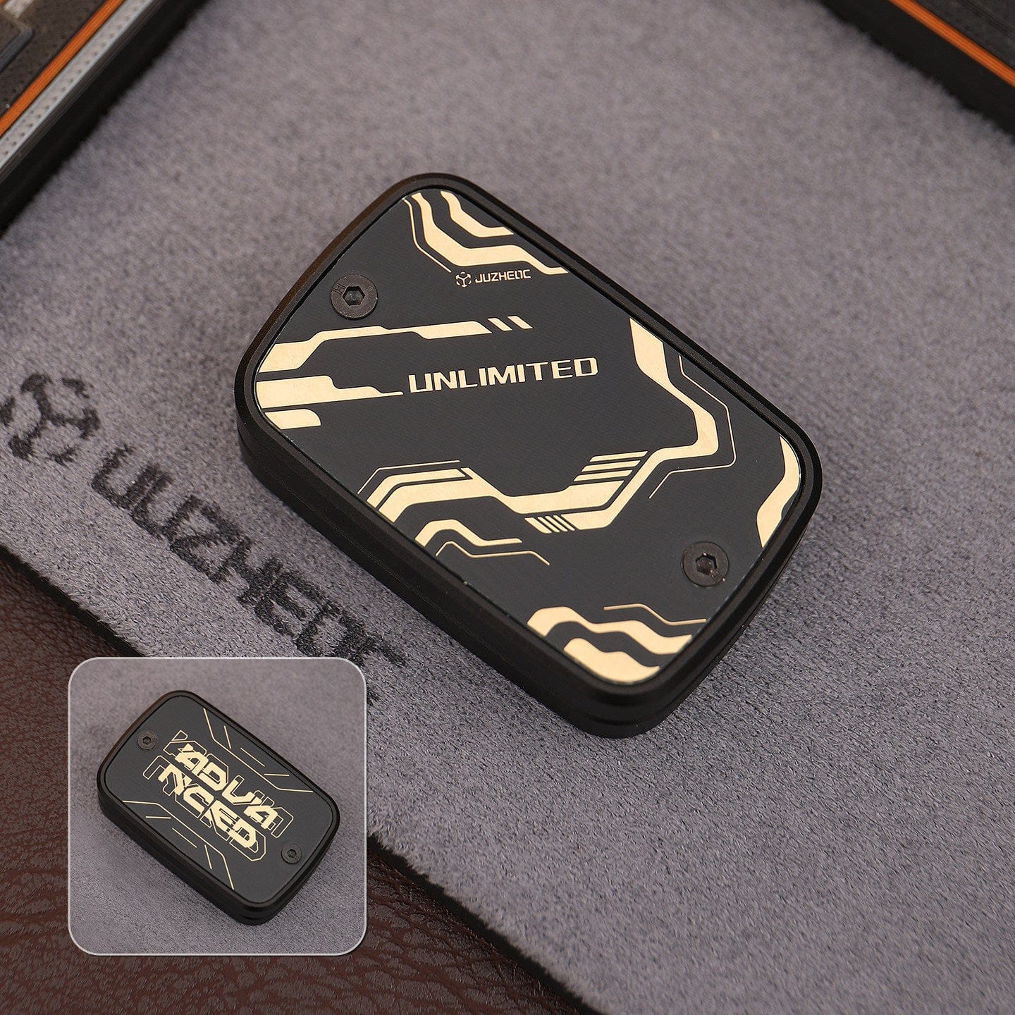 Mechanical Slider EDC – JuzheEDC Advanced | Aluminum Classic Cyber Text Modular Fidget Slider