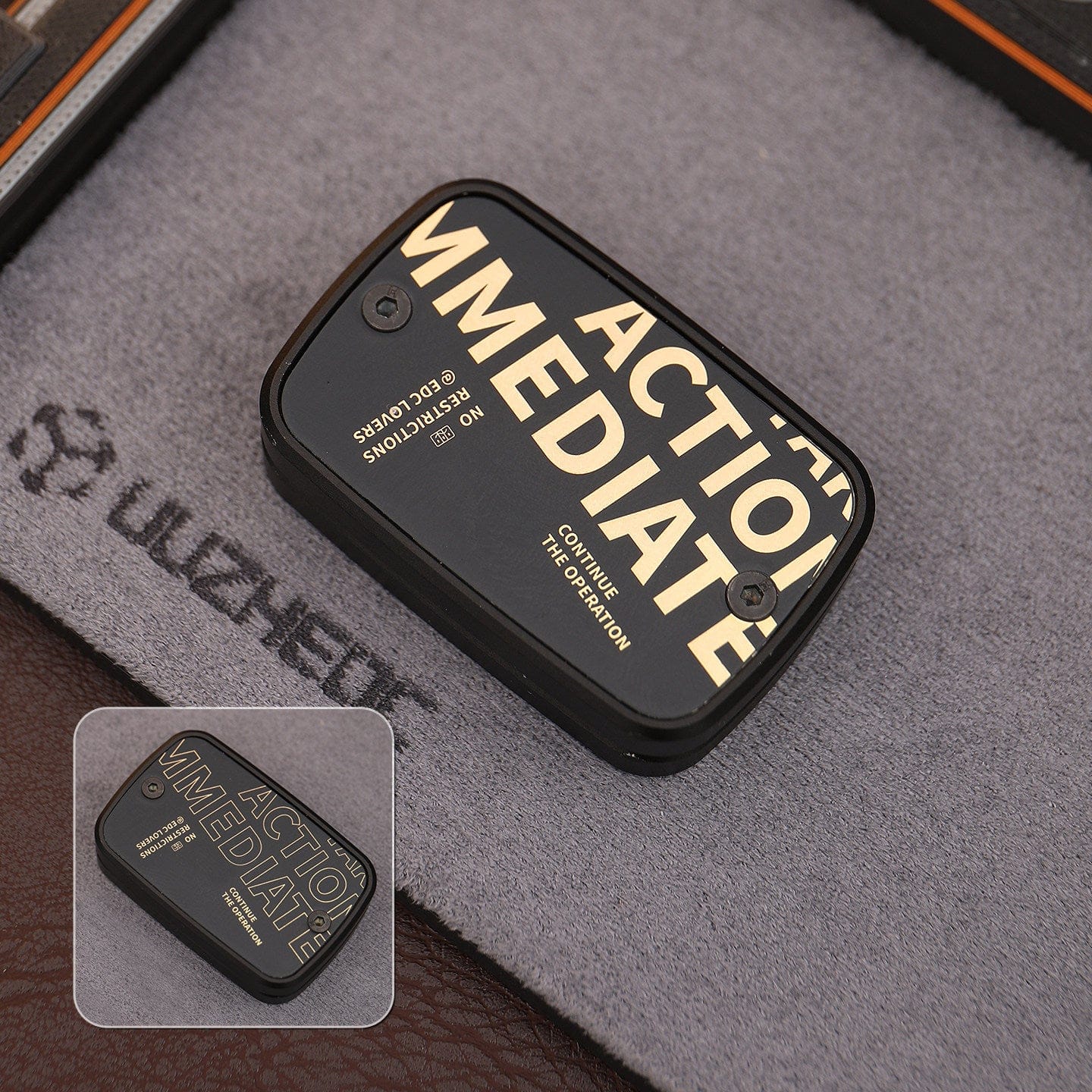 Mechanical Slider EDC – JuzheEDC Advanced | Aluminum Classic Cyber Text Modular Fidget Slider