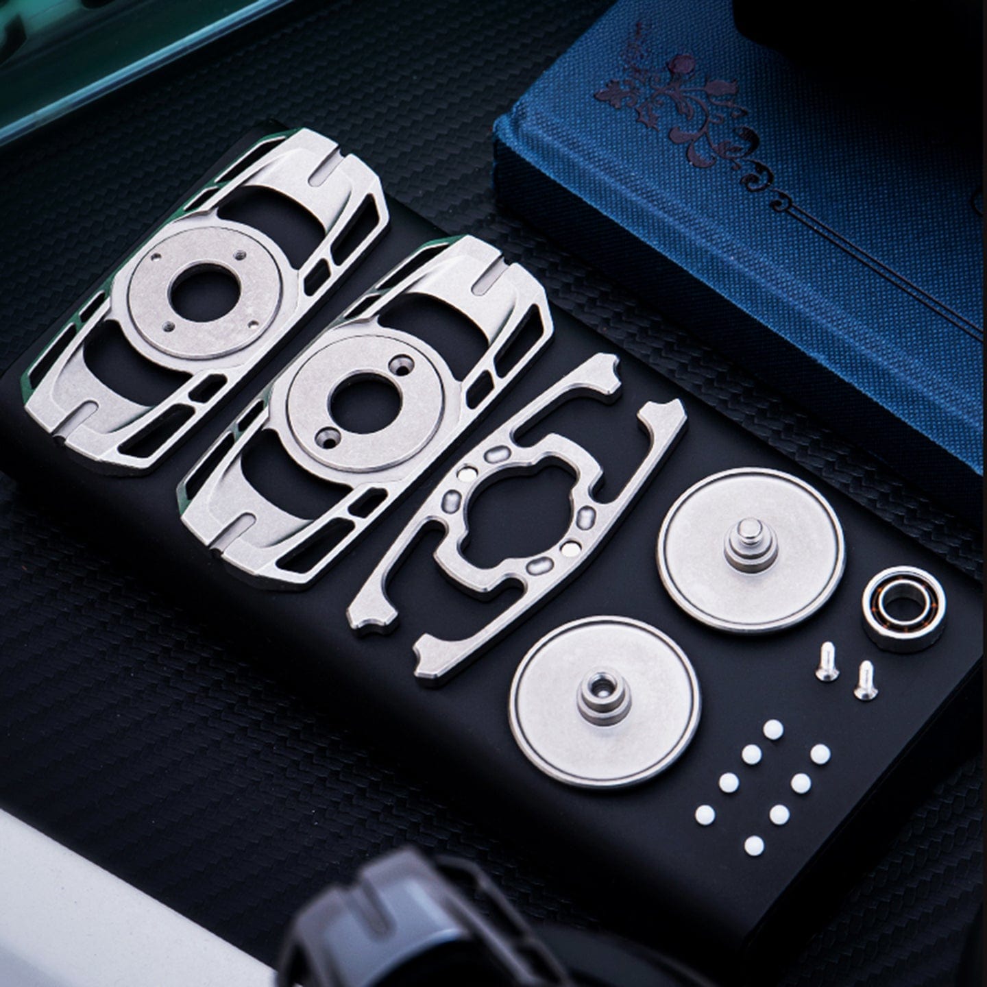Tactile Slider – JUZH EDC Ling Yin | Zirconium Titanium Stainless Steel EDC Push Slider