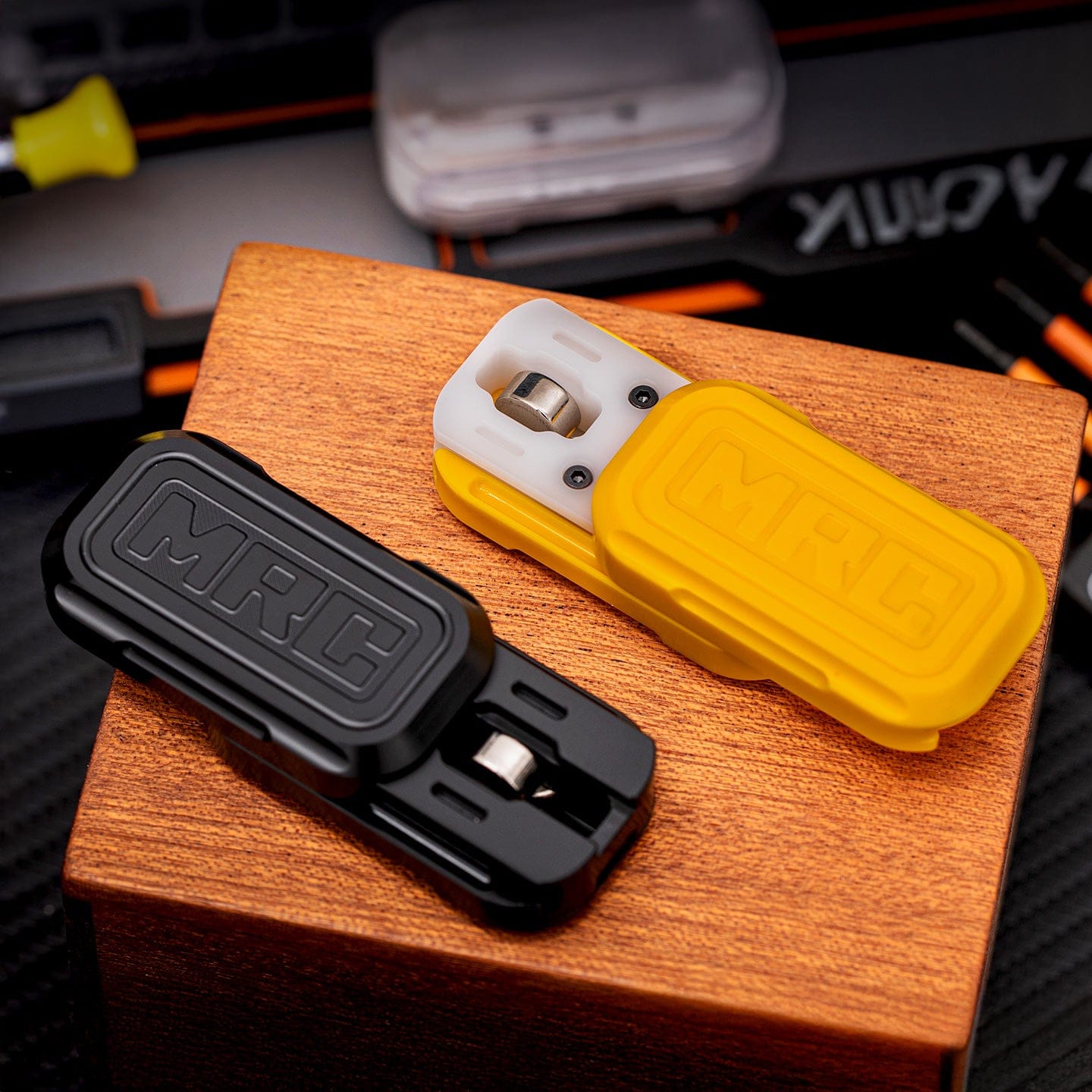 Push Slider EDC – JuzheEDC Magnetic Resonance Cabin | POM PEEK PC Magnetic Fidget Slider