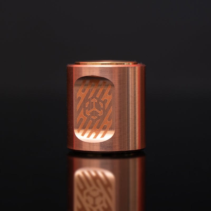 Paracord Bead EDC – JUZHE EDC Scroll | Titanium Zirconium Copper Mokuti Crystal Pendant