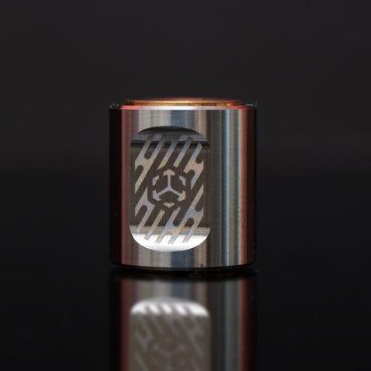 Paracord Bead EDC – JUZHE EDC Scroll | Titanium Zirconium Copper Mokuti Crystal Pendant
