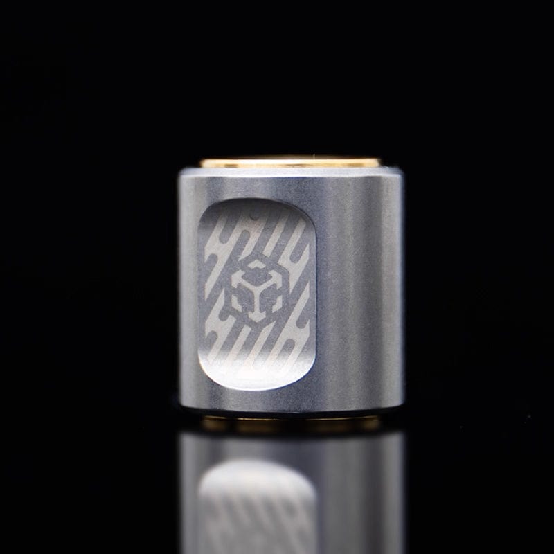 Paracord Bead EDC – JUZHE EDC Scroll | Titanium Zirconium Copper Mokuti Crystal Pendant