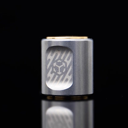Paracord Bead EDC – JUZHE EDC Scroll | Titanium Zirconium Copper Mokuti Crystal Pendant