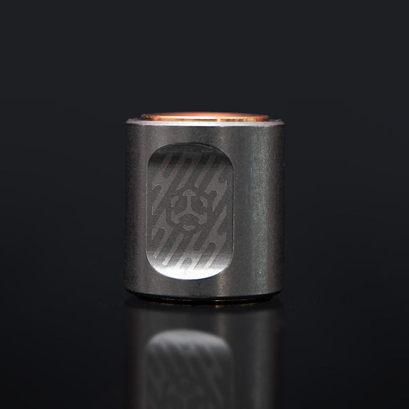 Paracord Bead EDC – JUZHE EDC Scroll | Titanium Zirconium Copper Mokuti Crystal Pendant