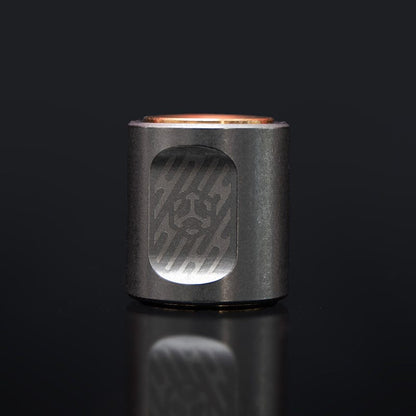 Paracord Bead EDC – JUZHE EDC Scroll | Titanium Zirconium Copper Mokuti Crystal Pendant