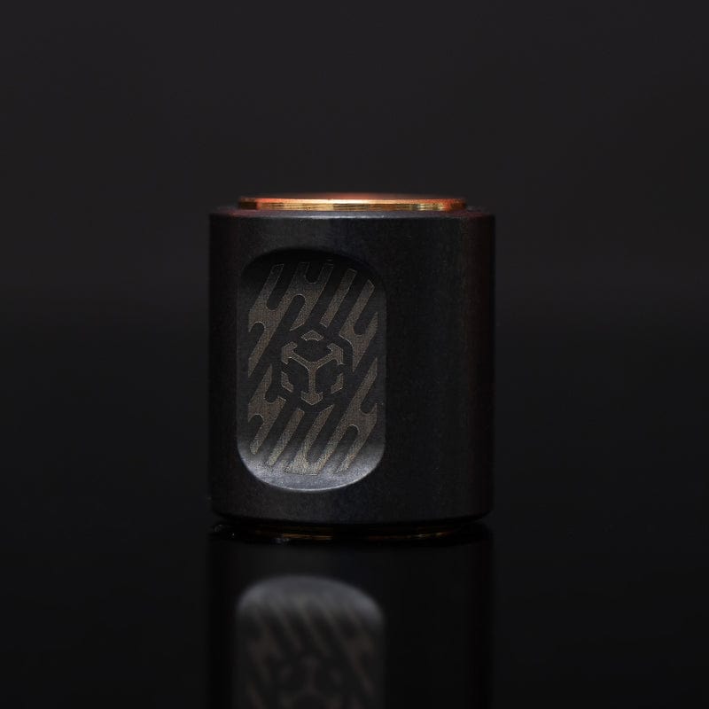 Paracord Bead EDC – JUZHE EDC Scroll | Titanium Zirconium Copper Mokuti Crystal Pendant