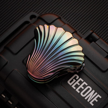 Tactile Slider – KAIS Balled Shell | Carbon Quartz Zirconium Oil Slick EDC Mechanical Slider